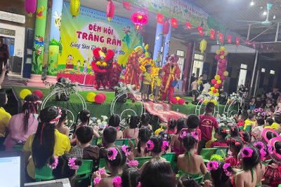 Các hoạt động vui trung thu Lớp 3 tuổi A – Trường mầm non Nghĩa Châu