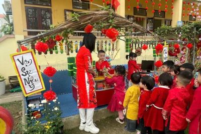 CÁC HOẠT ĐỘNG ĐÓN TẾT NGUYÊN ĐÁN TẠI LỚP 3 TUỔI A