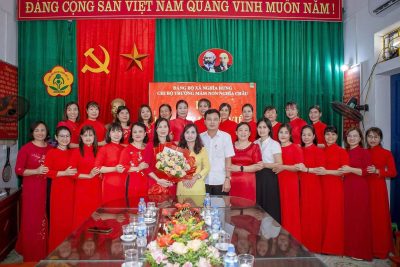 Lễ kết nạp Đảng viên mới – Chi bộ trường mầm non Nghĩa Châu