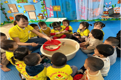 HOẠT ĐỘNG HỌC NHẬN BIẾT TẬP NÓI LĨNH VỰC: PHÁT TRIỂN NGÔN NGỮ LỚP NHÀ TRẺ B – TRƯỜNG MẦM NON NGHĨA CHÂU