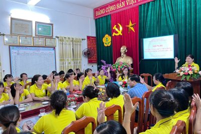 Hội nghị cán bộ, công chức, viên chức, người lao động năm học 2025-2026 trường mầm non Nghĩa Châu