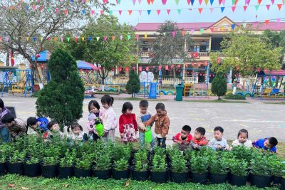 Rộn Ràng “Tết Trồng Cây” Xuân 2026 Tại Trường Mầm Non Nghĩa Châu