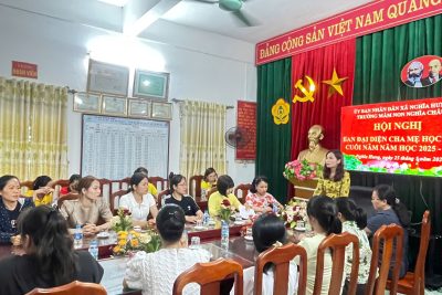 HỘI NGHỊ HỌP BAN ĐẠI DIỆN CHA MẸ HỌC SINH CUỐI NĂM HỌC 2025 – 2026